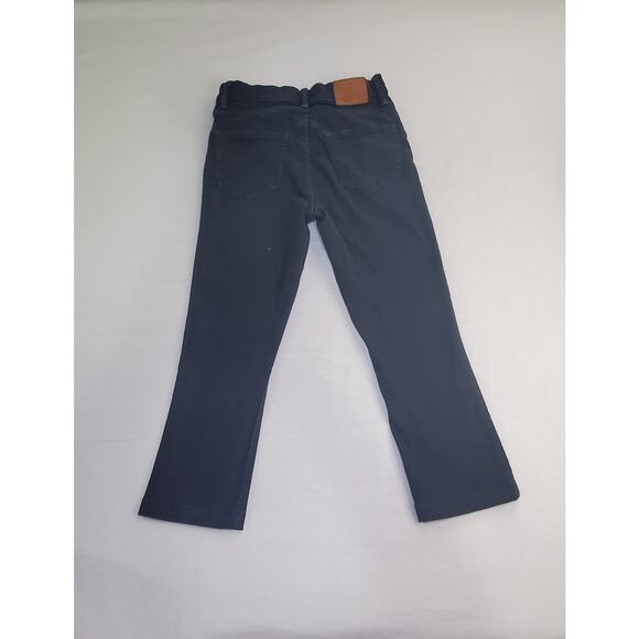 J. Crew Size 27 Billie Demi Boot Crop Jeans Black Wash Mid Rise Ca15 - Picture 7 of 8